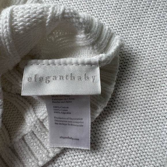 🛑 FINAL SALE Bundle of 2 Elegant Baby Winter Hat Gray White Cable Knit 0–12 M - Picture 8 of 8